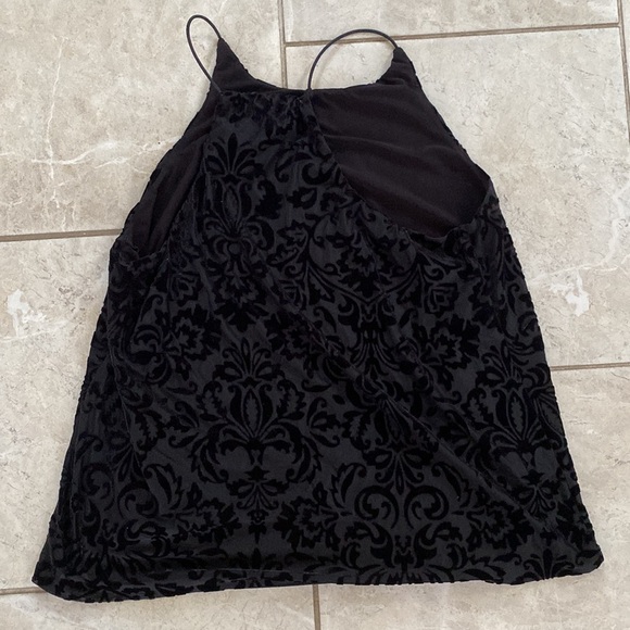 Necessary Objects USA Vintage Black Velvet Tank Top - Picture 4 of 6